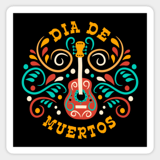 Dia de muertos - guitarra Sticker